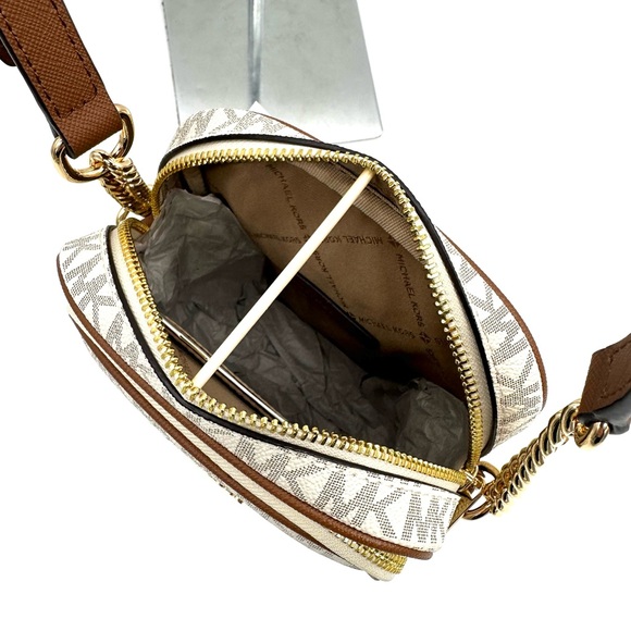 Michael Kors Medium NS Chain Xbody Bag Vanilla - Picture 8 of 10